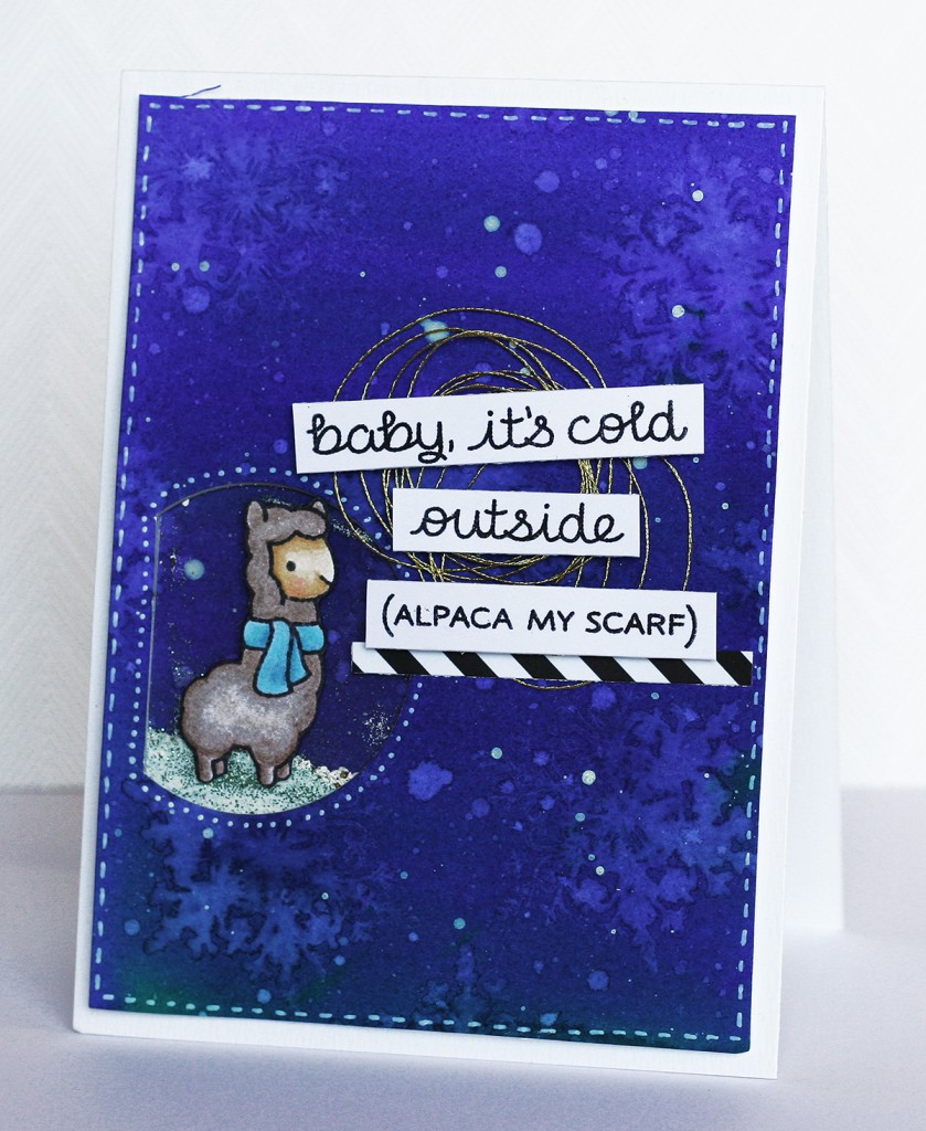 Maya Isaksson Design in papers lawnfawn winter card