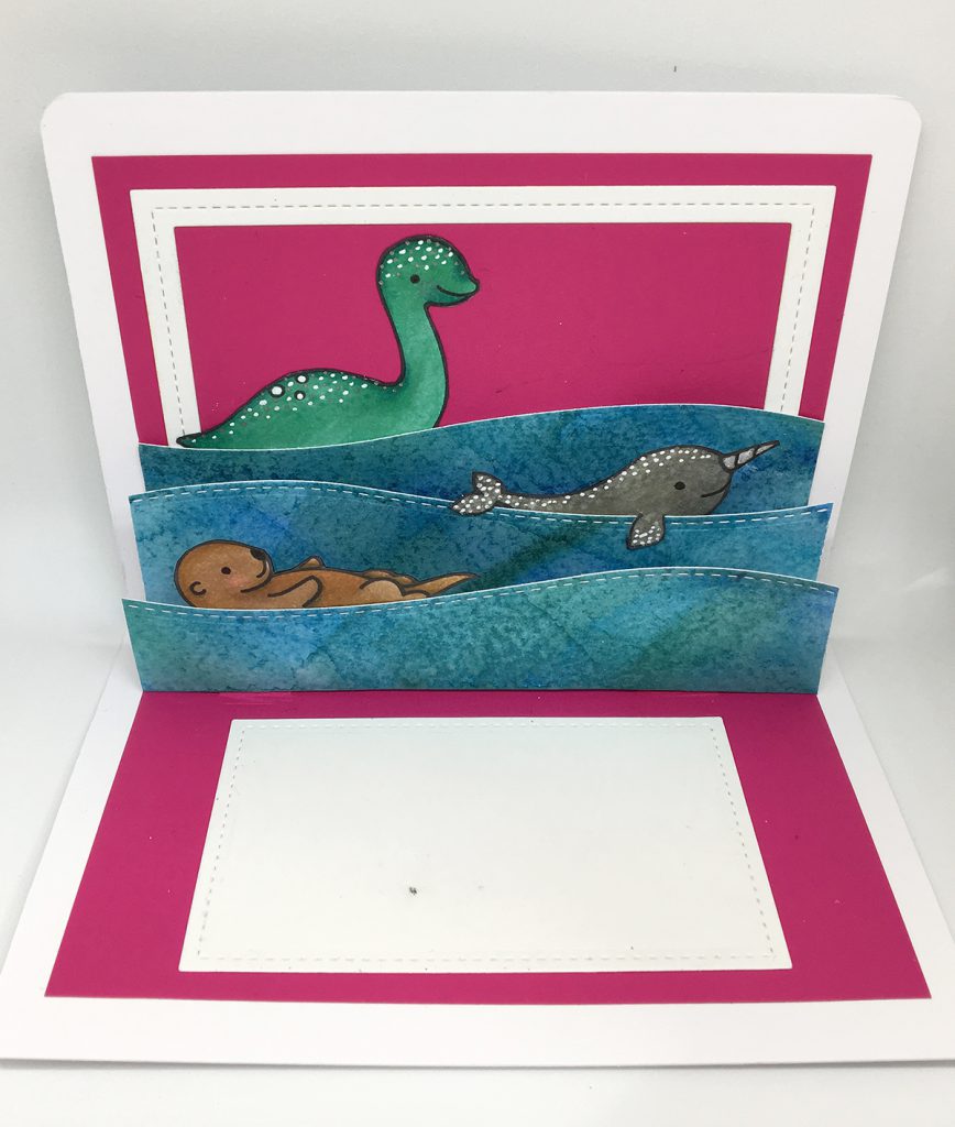 maya isaksson design in papers lawn fawn pop up card inside