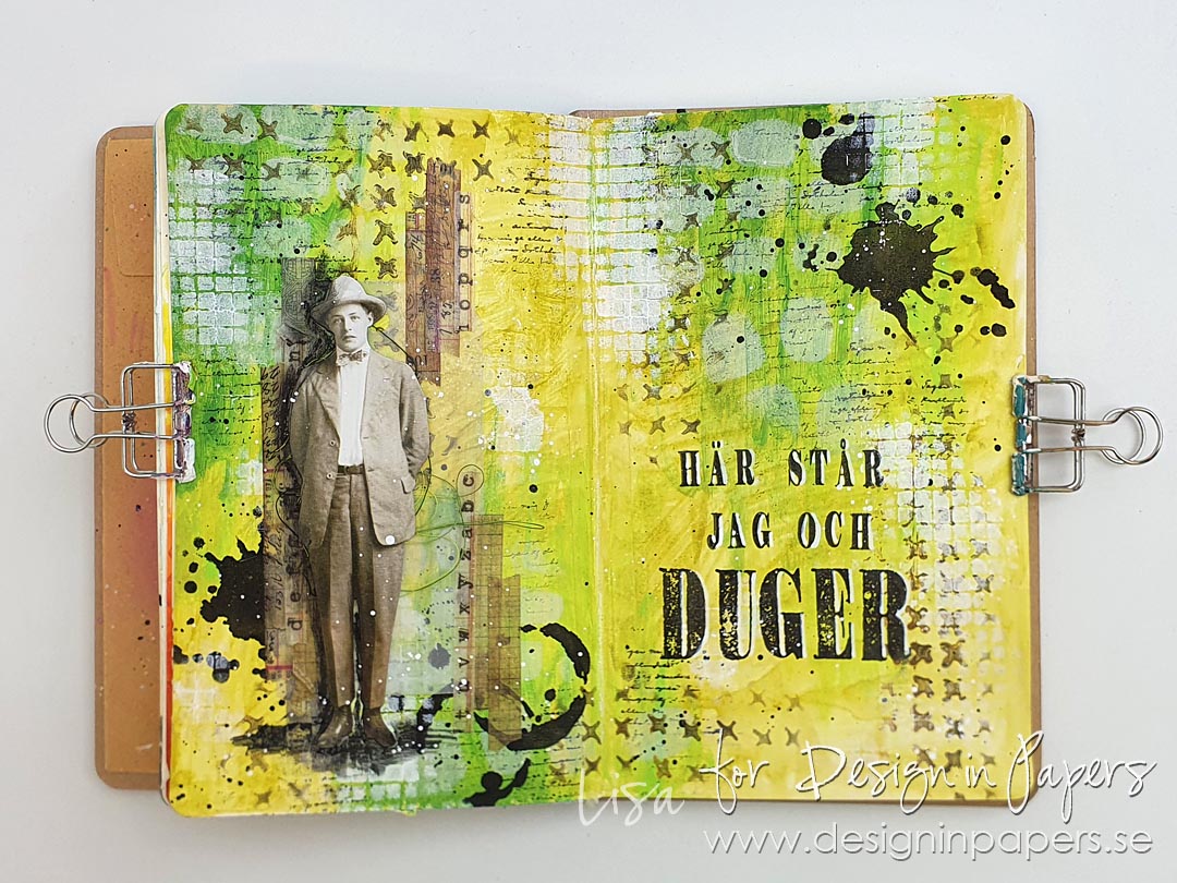 Tim Holtz Layered Stencil 4.125X8.5 Stitched